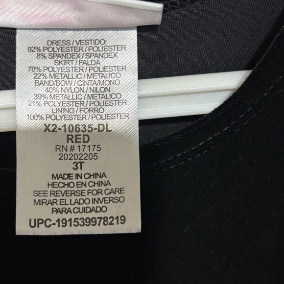 Bonnie Jean Christmas Winter Plaid Metallic Hipster Dress - Picture 9 of 10